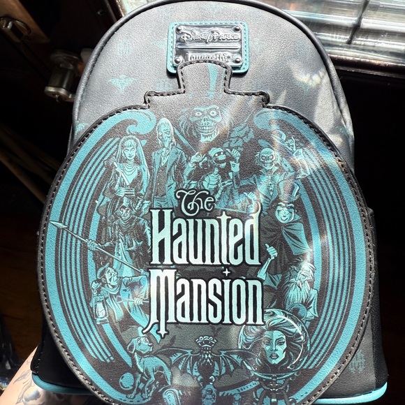 Disney Haunted Mansion Black and Blue LOUNGEFLY - Picture 1 of 3